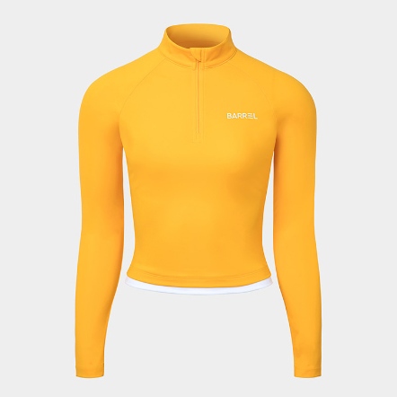 BARREL 女款基本半拉鍊短版防曬上衣