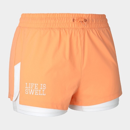 BARREL 動感學院風抽繩兩件式海灘短褲