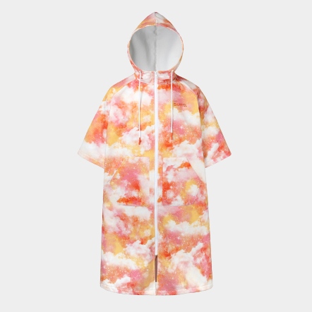 BARREL 熱帶羽毛拉鍊毛巾衣