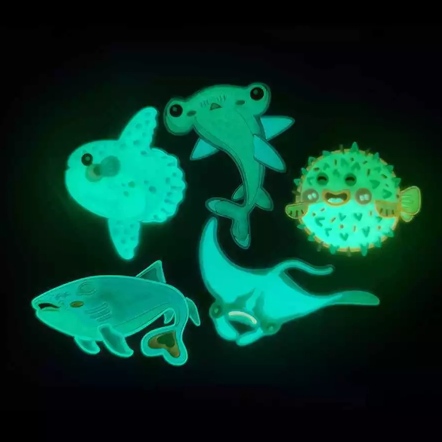 Glowdive 夜光卡通行李牌