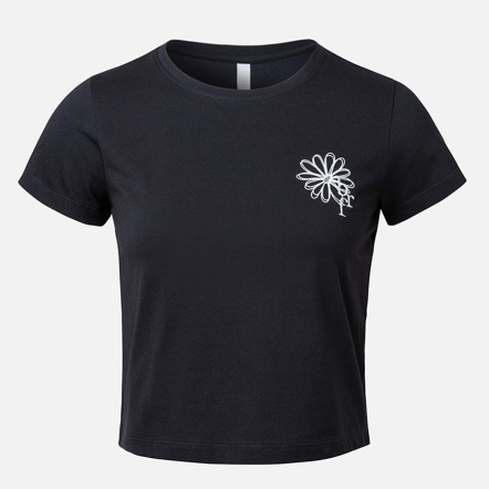 BARREL 小花素色短版T