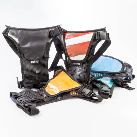 TRSHBG 回收材質製作蒐集垃圾大腿包