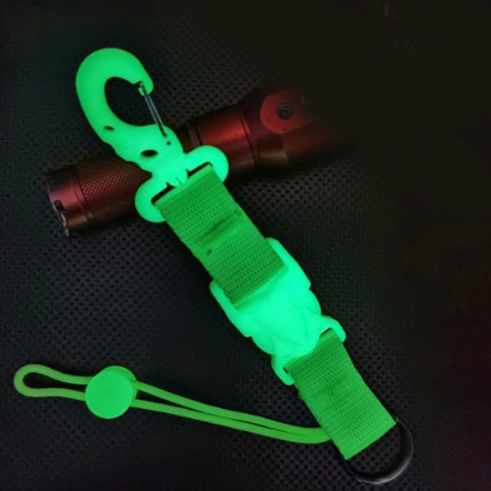 Glowdive 夜光潛水掛繩+快卸扣 32cm