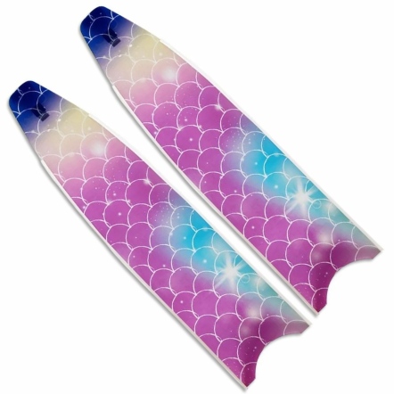 LEADERFINS 玻璃纖維長蛙鞋［清透魚鱗紋］