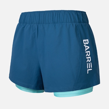BARREL 素色女款兩件式海灘短褲