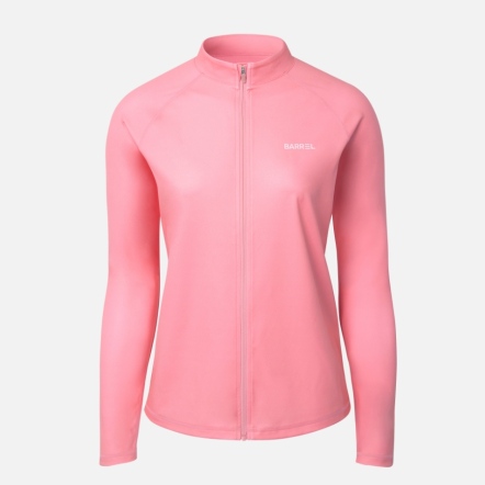 BARREL 女款素色寬版拉鍊防曬衣