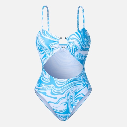 BARREL 海洋系列大理石紋連身泳衣